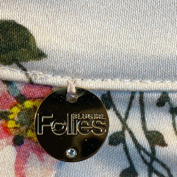 💋 4 FOR $50 / BLUGIRL FOLIES Floral Pleated Mini Skirt (Sz. 8) (EUC) - Picture 9 of 9